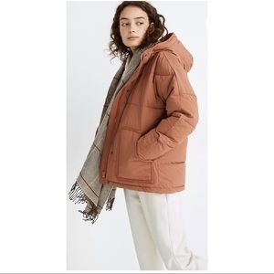 Madewell Holland Quilted Puffer Parka [Warm Umber]